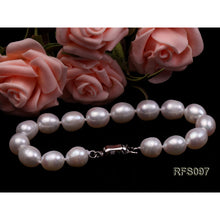 Qalereya görüntüsünə şəkil yükləyin, Premium keyfiyyətli 9-10 milli böyüklükdə barok mirvari dəst