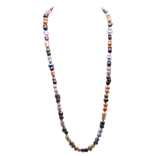 Barok tərzdə rəngbərəng mirvari boyunbağı