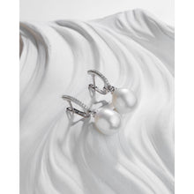 Qalereya görüntüsünə şəkil yükləyin, Sadə dizaynlı italyan gümüşü premium mirvari dəst
