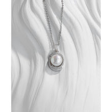 Qalereya görüntüsünə şəkil yükləyin, Ağ zirkon qaşlı ingilis zamoklu italyan gümüşü mirvari dəst
