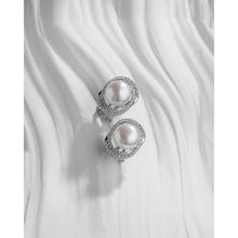 Qalereya görüntüsünə şəkil yükləyin, Klipsi bağcıqlı italyan gümüşü premium mirvari dəst
