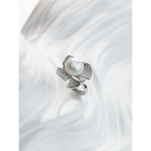 Qalereya görüntüsünə şəkil yükləyin, Gül dizaynlı italyan gümüşü uzun premium mirvari dəst
