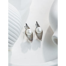 Qalereya görüntüsünə şəkil yükləyin, Su damlası dizaynlı ecazkar gözəllikdə italyan gümüşü mirvari dəst
