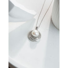 Qalereya görüntüsünə şəkil yükləyin, Dairə dizaynlı italyan gümüşü premium mirvari dəst
