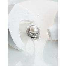 Qalereya görüntüsünə şəkil yükləyin, Dairə dizaynlı italyan gümüşü premium mirvari dəst
