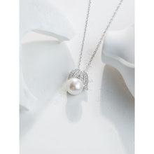 Qalereya görüntüsünə şəkil yükləyin, Yarpaq dizaynlı zirkon qaşlı italyan gümüşü premium mirvari dəst
