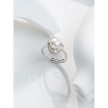 Qalereya görüntüsünə şəkil yükləyin, İkiqat üçbucaq dizaynlı italyan gümüşü premium mirvari dəst
