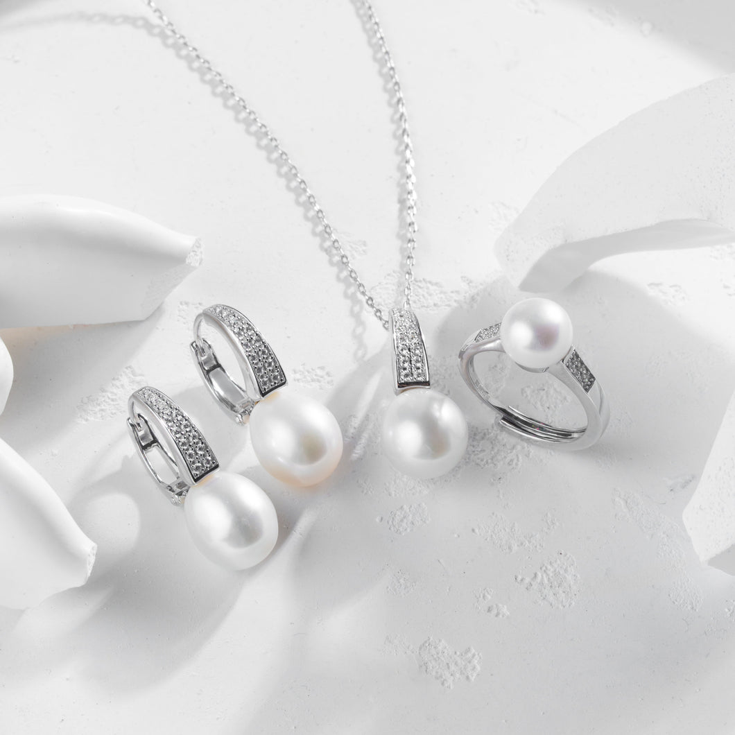 Asma dizaynlı italyan gümüşü premium mirvari dəst