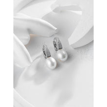 Qalereya görüntüsünə şəkil yükləyin, Asma dizaynlı italyan gümüşü premium mirvari dəst
