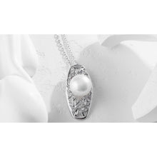 Qalereya görüntüsünə şəkil yükləyin, Klassik dizaynlı italyan gümüşü premium mirvari dəst
