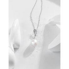 Qalereya görüntüsünə şəkil yükləyin, Mələk qanadları dizaynlı italyan gümüşü premium mirvari dəst
