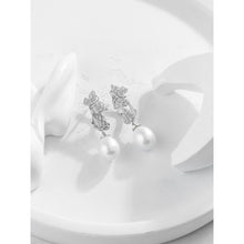 Qalereya görüntüsünə şəkil yükləyin, Qoşa kəpənək dizaynlı premium mirvari dəst
