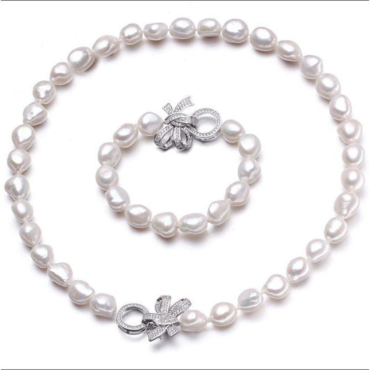 Barok üslubda mirvari dəst - boyunbağı, qolbaq